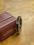 Vintage Natural Sapphire And Diamond Eternity Ring