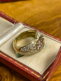 3.80ct Old Cut Diamond Heart Ring