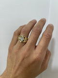 18ct Gold Diamond Navette Ring