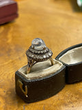 Vintage 14ct Gold Diamond and Moonstone Ring