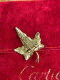 Cartier 14ct Gold Diamond Leaf Brooch