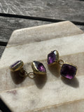 Georgian 15ct Gold Amethyst Cufflinks
