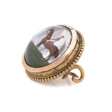 Victorian 18kt Gold Essex Crystal Brooch and Pendant