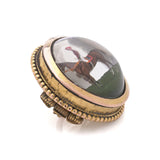 Victorian 18kt Gold Essex Crystal Brooch and Pendant