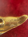 Cartier 14ct Gold Diamond Leaf Brooch