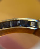 Vintage Natural Sapphire And Diamond Eternity Ring