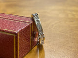 Reserved for P Certified 2.50ct Carre Cut Natural Diamond Eternity Ring