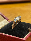 9ct Gold Moonstone Trilogy Ring