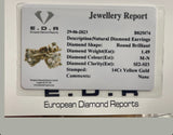 1.49ct Brilliant Cut Diamond Stud Earrings in 14ct Yellow Gold