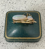 Vintage Gold Opal Bug Brooch