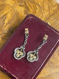 Edwardian Pearl and Diamond Earrings