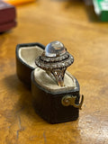 Vintage 14ct Gold Diamond and Moonstone Ring