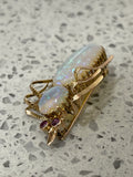 Vintage Gold Opal Bug Brooch