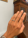 Reserved for P Certified 2.50ct Carre Cut Natural Diamond Eternity Ring