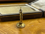 Antique French Gold and Platinum Fob / Seal with Cherubs