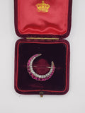 Private Sale Antique Ruby and Diamond Brooch