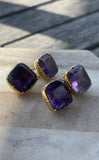 Georgian 15ct Gold Amethyst Cufflinks
