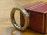 Reserved for P Certified 2.50ct Carre Cut Natural Diamond Eternity Ring