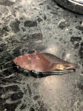 Pt 3 Vhernier Rock Crystal Shell Brooch