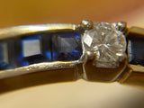 Vintage Natural Sapphire And Diamond Eternity Ring