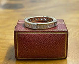 Reserved for P Certified 2.50ct Carre Cut Natural Diamond Eternity Ring