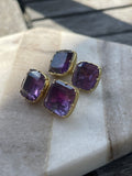 Georgian 15ct Gold Amethyst Cufflinks