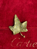 Cartier 14ct Gold Diamond Leaf Brooch