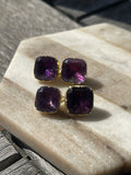 Georgian 15ct Gold Amethyst Cufflinks