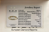 Reserved for P Certified 2.50ct Carre Cut Natural Diamond Eternity Ring