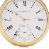 Patek Philippe 18kt. gold Gondolo open - face pocket watch
