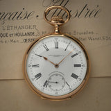 Patek Philippe Chronometro Gondolo 18kt Gold Openface Pocket Watch, 1900s