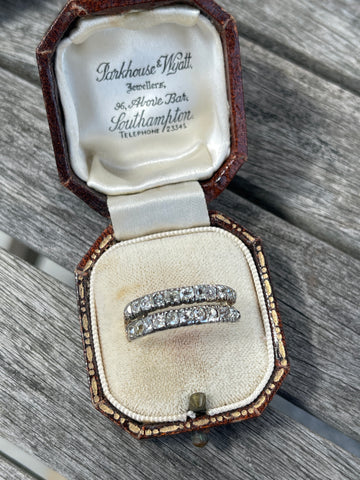 Georgian Double Row Diamond Ring