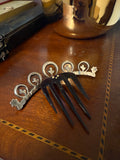 Georgian Black Dot Paste Tiara