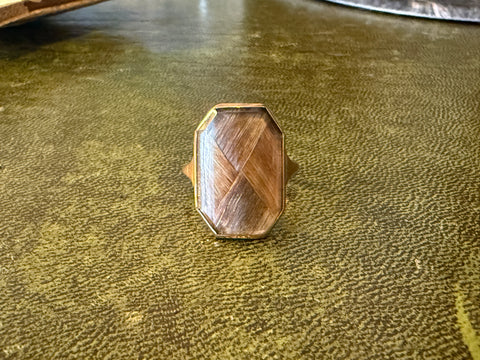 Georgian Sentimental French Hairwork Ring