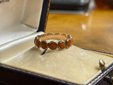 Georgian Coral Eternity Ring