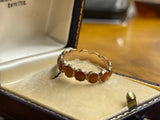 Georgian Coral Eternity Ring