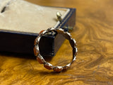 Georgian Coral Eternity Ring