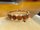 Georgian Coral Eternity Ring