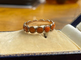 Georgian Coral Eternity Ring