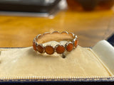 Georgian Coral Eternity Ring