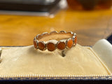 Georgian Coral Eternity Ring