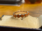 Georgian Coral Eternity Ring