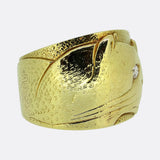 Vintage Two-Diamond Double Panther Ring