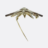 Victorian Old Cut Diamond Star Brooch