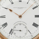 Patek Philippe Chronometro Gondolo 18kt Gold Openface Pocket Watch, 1900s