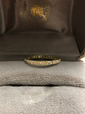 Art Deco Yellow Gold Rose Cut Diamond Eternity Ring