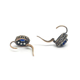19th Century Rose Cut Diamond rose gold Cluster Earrings