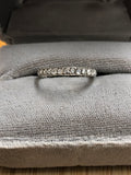 Balance of Art Deco Platinum Rose Cut Eternity Ring