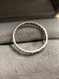 Balance of Art Deco Platinum Rose Cut Eternity Ring