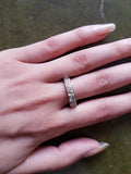 3.0 Carat Diamond Palladium Eternity Ring circa 1950